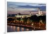 Dusk at the Kremlin, Moscow, Russia-Kymri Wilt-Framed Photographic Print