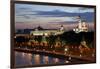 Dusk at the Kremlin, Moscow, Russia-Kymri Wilt-Framed Photographic Print