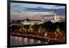 Dusk at the Kremlin, Moscow, Russia-Kymri Wilt-Framed Photographic Print