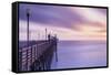 Dusk at the Oceanside Pier-Chris Moyer-Framed Stretched Canvas