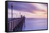 Dusk at the Oceanside Pier-Chris Moyer-Framed Stretched Canvas