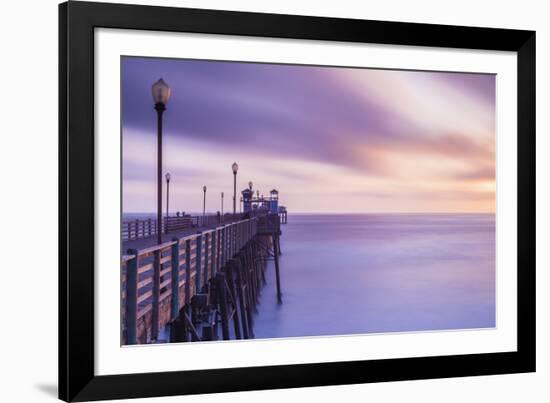 Dusk at the Oceanside Pier-Chris Moyer-Framed Photographic Print