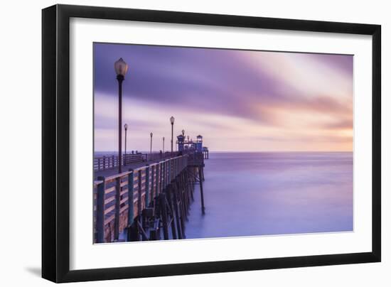 Dusk at the Oceanside Pier-Chris Moyer-Framed Photographic Print