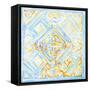 Dusk Blue Medallion II-Diannart-Framed Stretched Canvas