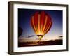 Dusk, Colorful Hot Air Balloon, Albuquerque, New Mexico, USA-null-Framed Premium Photographic Print