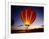 Dusk, Colorful Hot Air Balloon, Albuquerque, New Mexico, USA-null-Framed Photographic Print