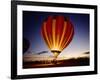 Dusk, Colorful Hot Air Balloon, Albuquerque, New Mexico, USA-null-Framed Photographic Print