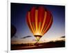 Dusk, Colorful Hot Air Balloon, Albuquerque, New Mexico, USA-null-Framed Photographic Print