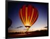 Dusk, Colorful Hot Air Balloon, Albuquerque, New Mexico, USA-null-Framed Photographic Print