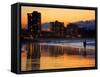 Dusk, Coolangatta, Gold Coast, Queensland, Australia-David Wall-Framed Stretched Canvas