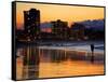 Dusk, Coolangatta, Gold Coast, Queensland, Australia-David Wall-Framed Stretched Canvas