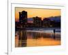 Dusk, Coolangatta, Gold Coast, Queensland, Australia-David Wall-Framed Photographic Print