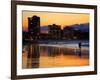 Dusk, Coolangatta, Gold Coast, Queensland, Australia-David Wall-Framed Photographic Print