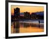 Dusk, Coolangatta, Gold Coast, Queensland, Australia-David Wall-Framed Photographic Print