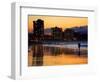 Dusk, Coolangatta, Gold Coast, Queensland, Australia-David Wall-Framed Photographic Print