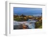 Dusk descends over Spokane Falls in Spokane, Washington State, USA-Chuck Haney-Framed Photographic Print