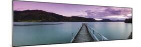 Dusk Falls over Wharf in Idyllic Kenepuru Sound, Marlborough Sounds, South Island, New Zealand-Doug Pearson-Mounted Photographic Print