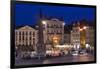 Dusk, Grand Place, Lille, French Flanders, France-Walter Bibikow-Framed Photographic Print