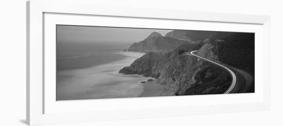 Dusk Highway 1 Pacific Coast Ca USA-null-Framed Photographic Print