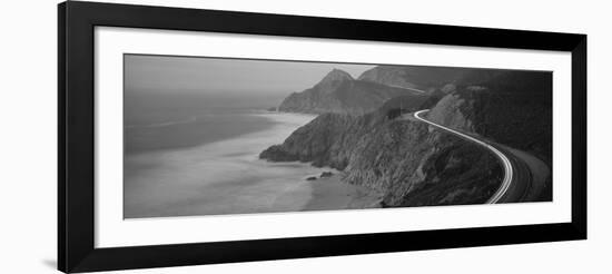 Dusk Highway 1 Pacific Coast Ca USA-null-Framed Photographic Print