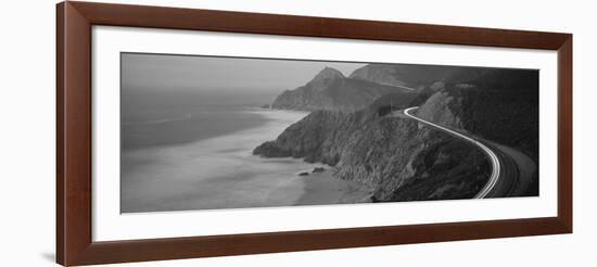 Dusk Highway 1 Pacific Coast Ca USA-null-Framed Photographic Print