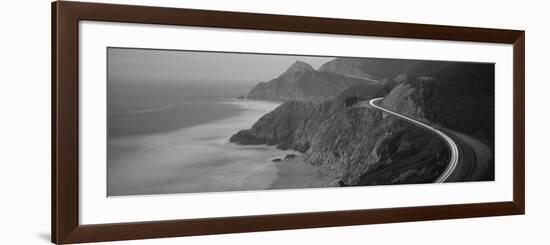 Dusk Highway 1 Pacific Coast Ca USA-null-Framed Photographic Print