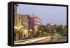 Dusk in Downtown Fargo, North Dakota, USA-Chuck Haney-Framed Stretched Canvas