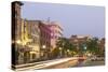 Dusk in Downtown Fargo, North Dakota, USA-Chuck Haney-Stretched Canvas