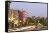 Dusk in Downtown Fargo, North Dakota, USA-Chuck Haney-Framed Stretched Canvas