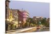 Dusk in Downtown Fargo, North Dakota, USA-Chuck Haney-Stretched Canvas