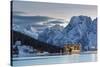 Dusk in Misurina, Auronzo-ClickAlps-Stretched Canvas