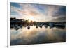 Dusk in the Harbour at Paignton, Devon England Uk-Tracey Whitefoot-Framed Photographic Print