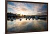 Dusk in the Harbour at Paignton, Devon England Uk-Tracey Whitefoot-Framed Photographic Print