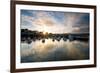 Dusk in the Harbour at Paignton, Devon England Uk-Tracey Whitefoot-Framed Photographic Print