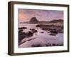 Dusk in the Lion Rock, Piha, Auckland, North Island, New Zealand-Rainer Mirau-Framed Photographic Print