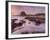 Dusk in the Lion Rock, Piha, Auckland, North Island, New Zealand-Rainer Mirau-Framed Photographic Print