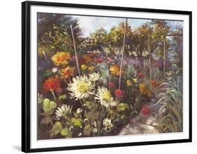 Dusk in the Walled Garden-Nel Whatmore-Framed Art Print