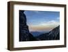 Dusk in Wetterstein Range, View from the Zundernkamm About Teufelsgsaß on Simetsberg and Benedikten-Rolf Roeckl-Framed Photographic Print