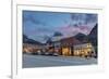 Dusk Light on Main Street in Ouray, Colorado, Usa-Chuck Haney-Framed Photographic Print