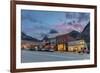 Dusk Light on Main Street in Ouray, Colorado, Usa-Chuck Haney-Framed Photographic Print