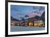 Dusk Light on Main Street in Ouray, Colorado, Usa-Chuck Haney-Framed Photographic Print