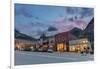 Dusk Light on Main Street in Ouray, Colorado, Usa-Chuck Haney-Framed Photographic Print