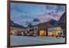 Dusk Light on Main Street in Ouray, Colorado, Usa-Chuck Haney-Framed Photographic Print