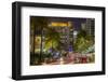 Dusk Light on Ocean Drive in South Beach in Miami Beach, Florida, USA-Chuck Haney-Framed Premium Photographic Print