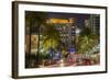 Dusk Light on Ocean Drive in South Beach in Miami Beach, Florida, USA-Chuck Haney-Framed Photographic Print