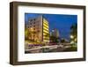 Dusk Light on Ocean Drive in South Beach in Miami Beach, Florida, USA-Chuck Haney-Framed Photographic Print