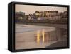 Dusk Light on the Beach at Portrush, County Antrim, Ulster, Northern Ireland, United Kingdom-Charles Bowman-Framed Stretched Canvas