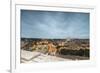 Dusk lights on Lungo Tevere with the Basilica di San Pietro in the background, Rome, Lazio, Italy, -Roberto Moiola-Framed Photographic Print