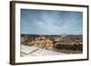 Dusk lights on Lungo Tevere with the Basilica di San Pietro in the background, Rome, Lazio, Italy, -Roberto Moiola-Framed Photographic Print