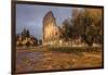 Dusk lights on the Colosseum, the old Flavian Amphitheatre, and symbol of the city, UNESCO World He-Roberto Moiola-Framed Photographic Print